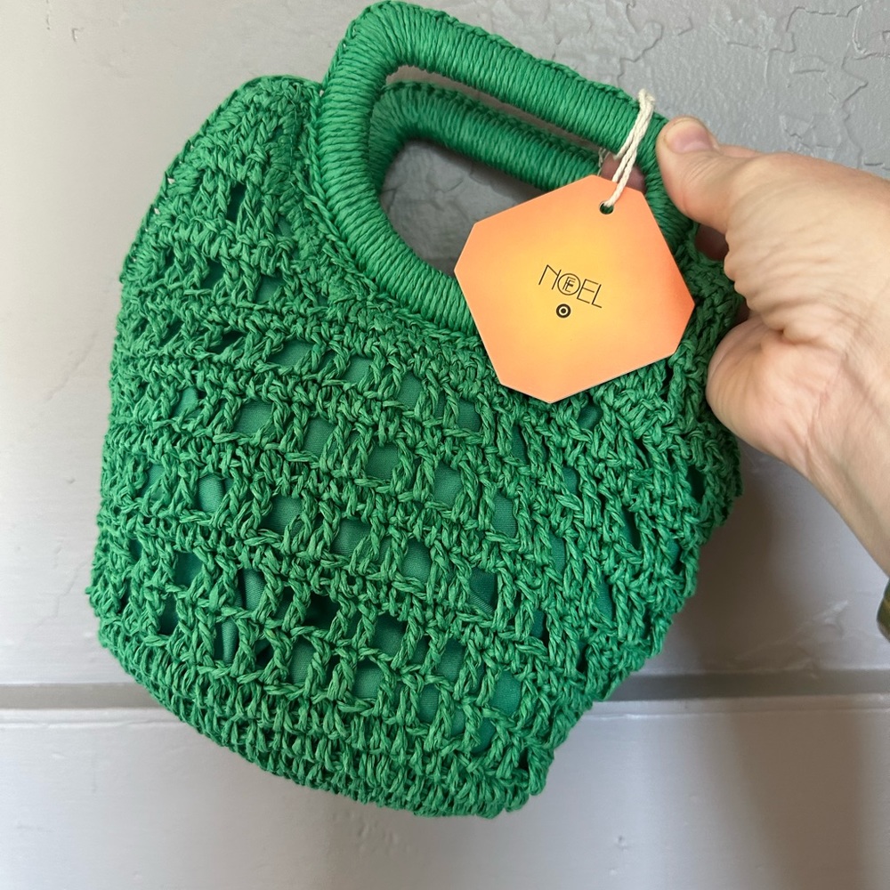 Fe Noel x Target green straw purse